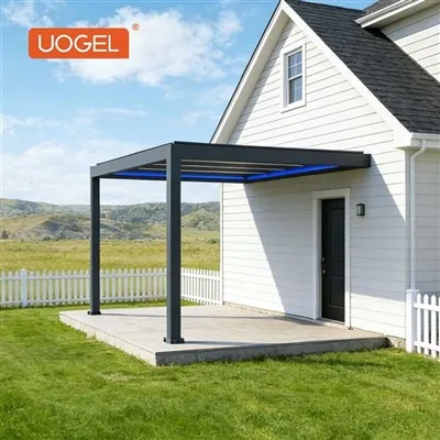 Vægmonteret lysthus i aluminium